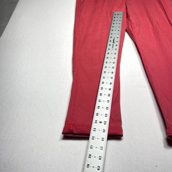 Chicos Dark Salmon Pink Khaki Pants Ladies Size 2 - Picture 9 of 10